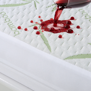 来自中国的床垫保护罩 Slumberfy 防水竹床垫套 - 高级皮肤安全，带 360° EZ 拉链，经过实验室测试的臭虫，拉链套大号尺寸（60x80 英寸）