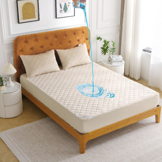 防过敏珊瑚绒防水床垫保护罩，可拉伸加州特大号床垫套，最大尺寸为 16 英寸，超柔软床罩，温暖透气床罩 