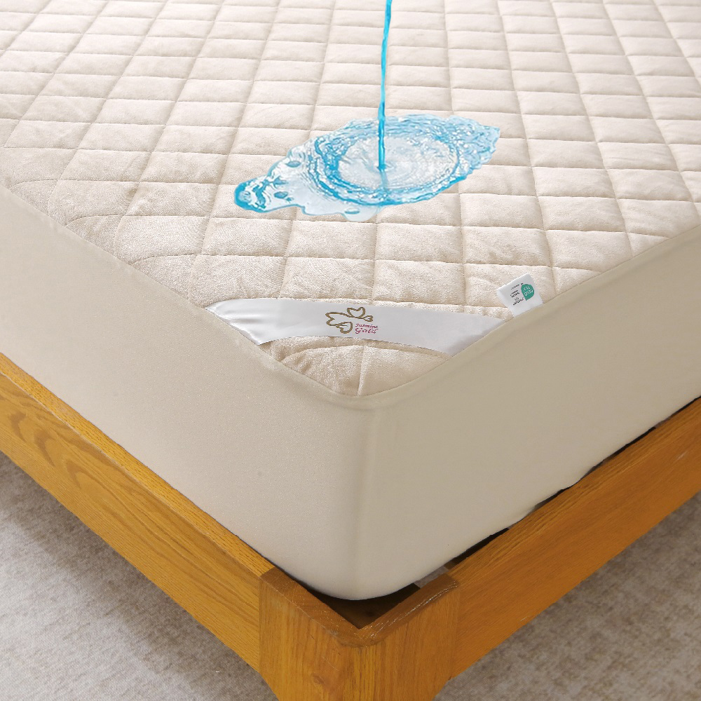 防过敏珊瑚绒防水床垫保护罩，可拉伸加州特大号床垫套，最大尺寸为 16 英寸，超柔软床罩，温暖透气床罩 