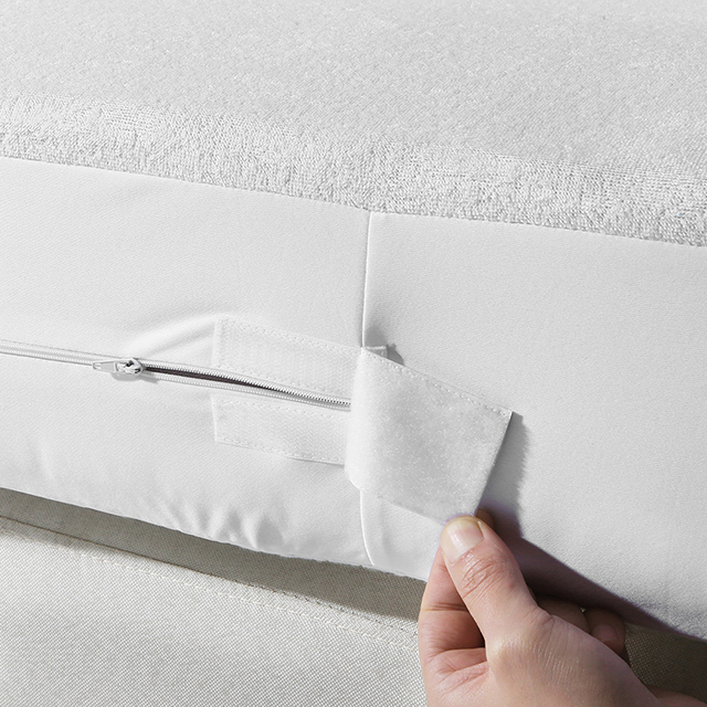 低过敏性 U 形拉链防水床垫套，适用于家庭