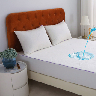 大号床垫保护套防水床垫垫可水洗竹粘胶床垫套透气无噪音床保护套 5 英寸 - 21 英寸弹性贴合深口袋-JRX-1410