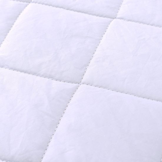 防水、低过敏性 100% 棉盖绗缝床垫保护套