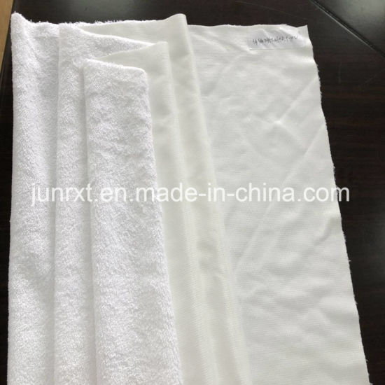 Oeko 工厂批发用于床垫保护罩的优质防水面料，用于床垫罩的 PU /TPU 面料，100% 棉毛圈
