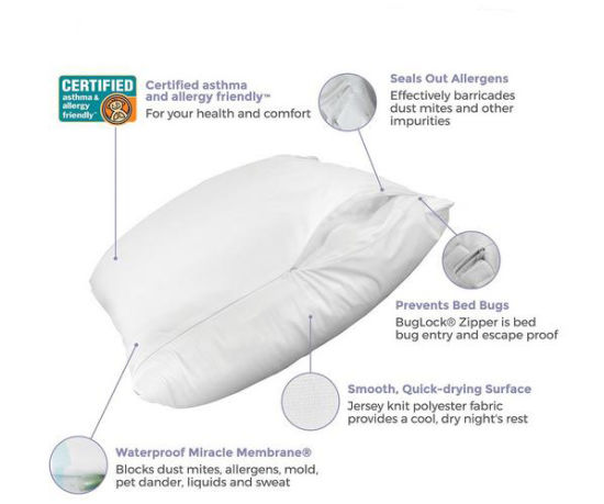 防臭虫/防水枕头保护套