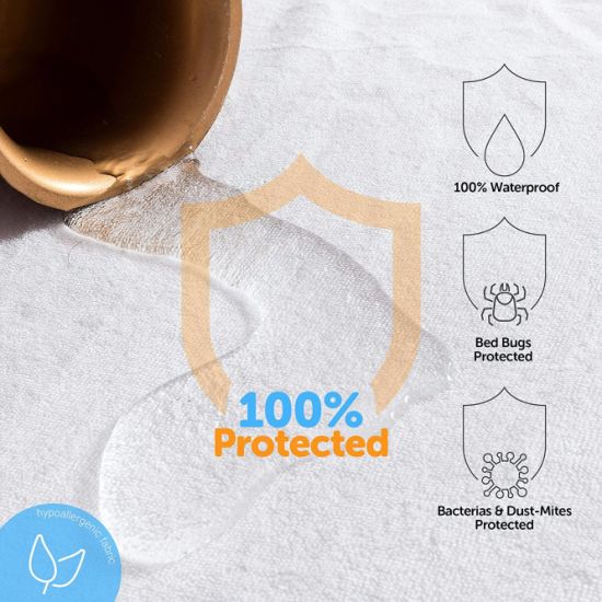中国制造的防水抗菌舒适床垫保护套
