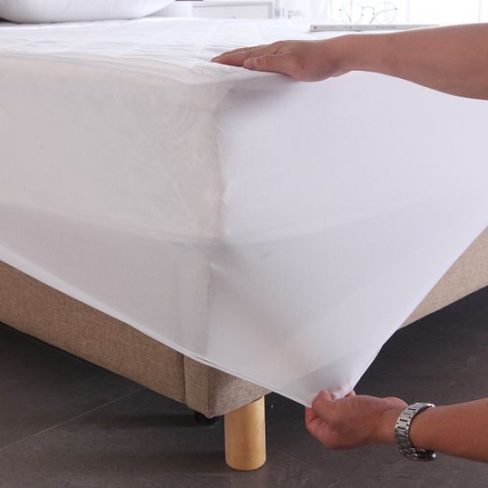 100% 棉套防水、无噪音绗缝床垫保护套